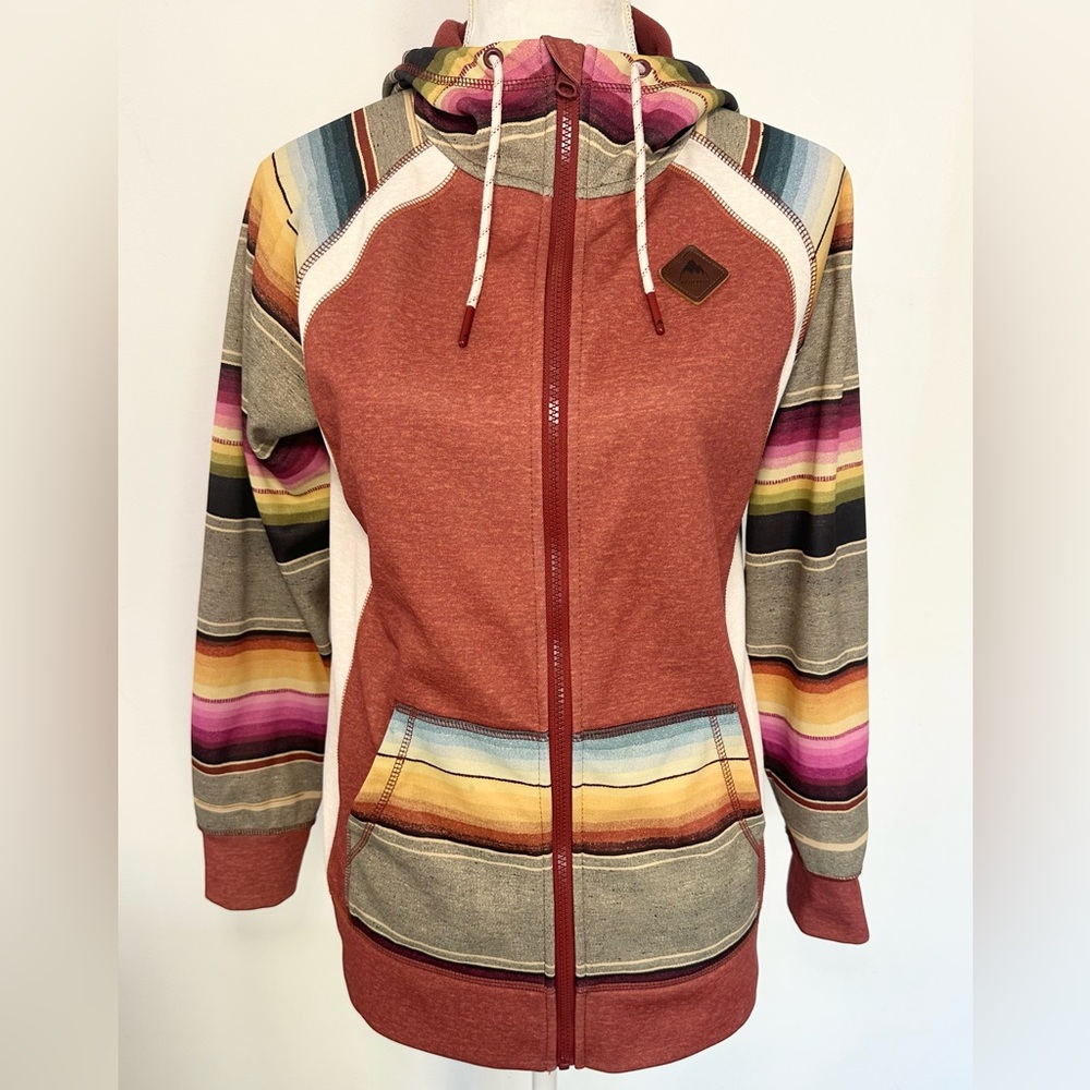 Burton Full Zip Fleece Hoodie Sz S